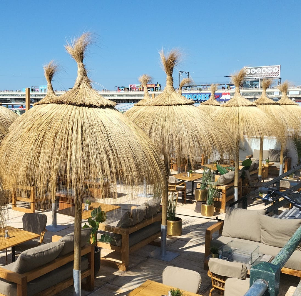 Rieten Parasol Ibiza