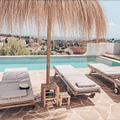 Rieten Parasol Ibiza