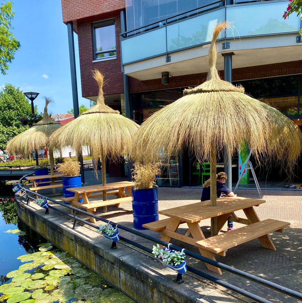 Rieten Parasol Ibiza