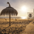 Rieten Parasol Ibiza