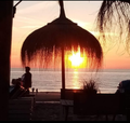 Rieten Parasol Ibiza