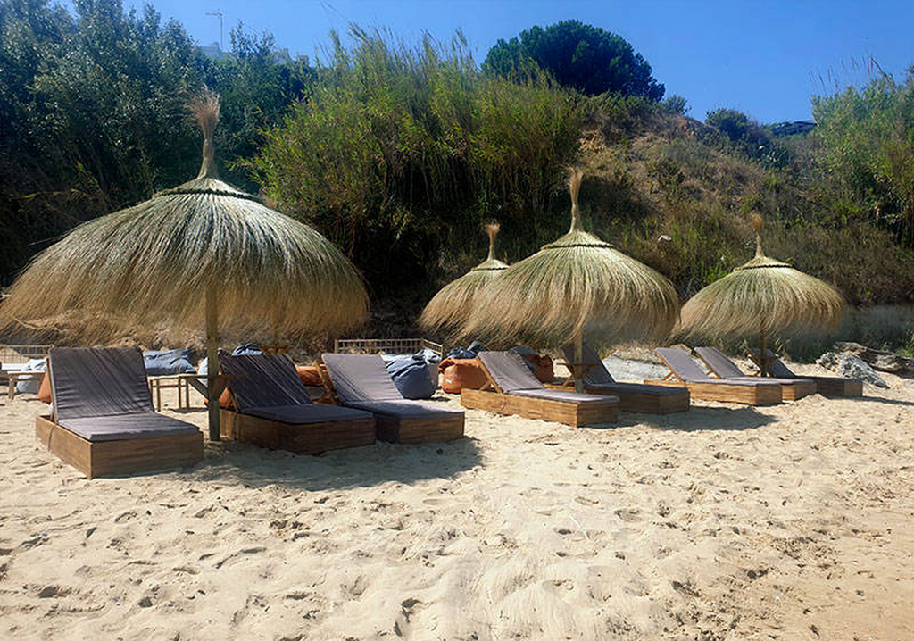 Rieten Parasol Ibiza