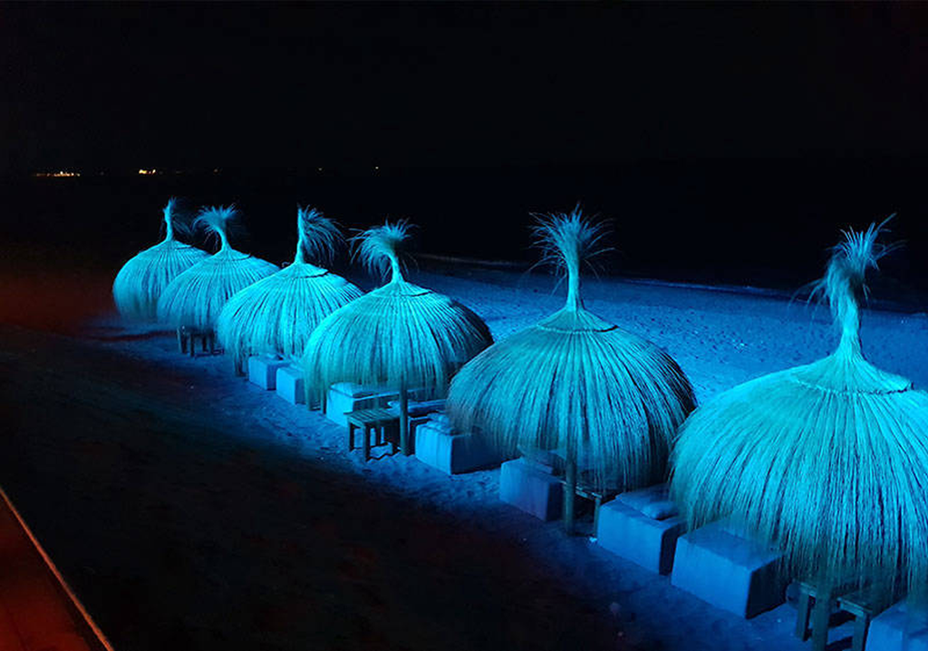 Rieten Parasol Ibiza