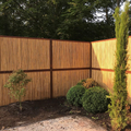 Bamboe Schutting Cortenstaal Hoek