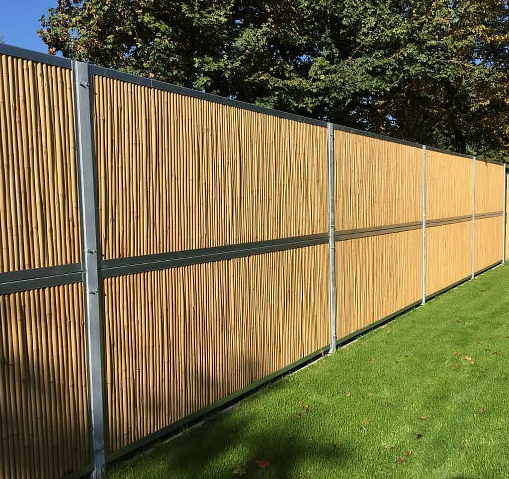 Bamboe Schutting Stalen Frame
