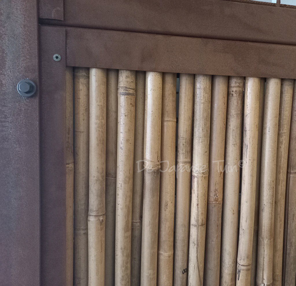 bamboe en cortenstaal